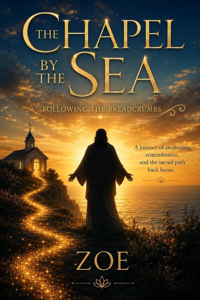 The Chapel by the Sea — Following the Breadcrumbs by Zoe. A journey of awakening, remembrance, and the sacred path back home.