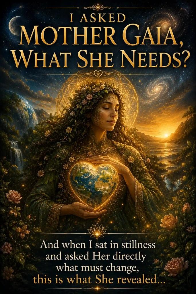 I Asked Mother Gaia, What She Needs? And when I sat in stillness and asked Her directly what must change, this is what She revealed...
