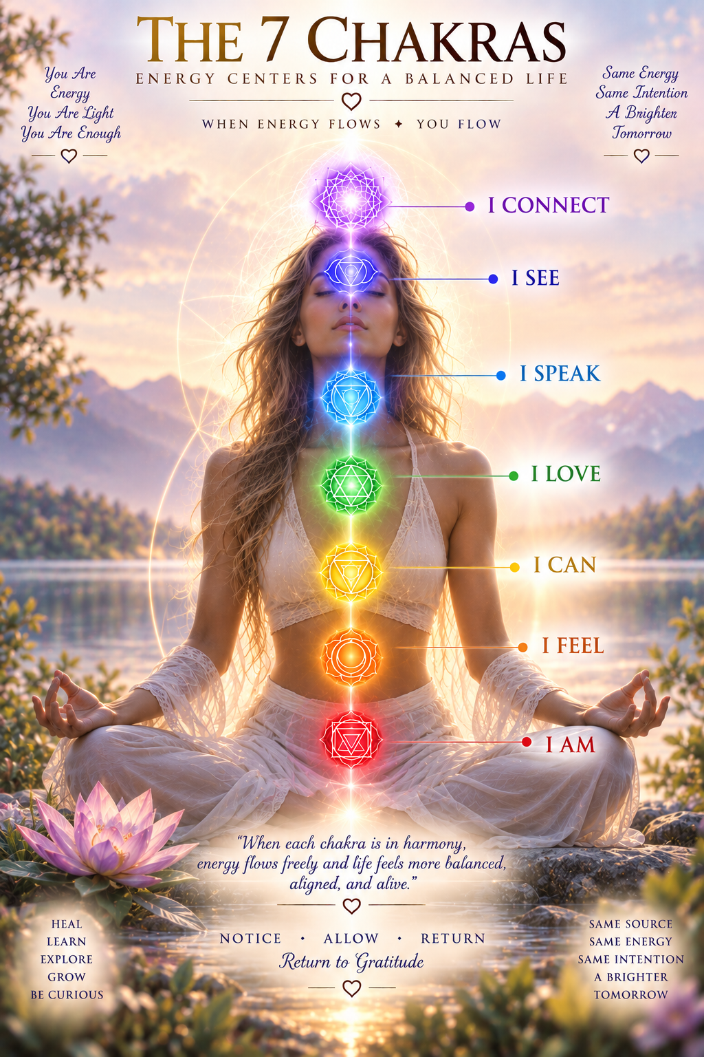The 7 Chakras — energy centers for a balanced life