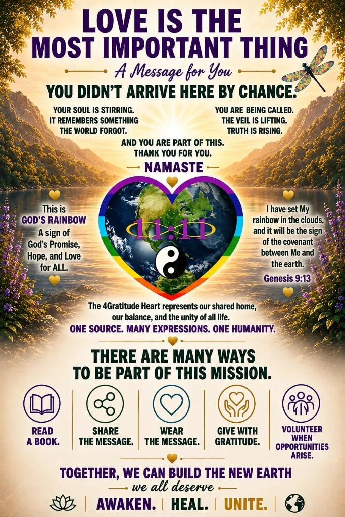 Love Is the Most Important Thing — A Message for You. Awaken. Heal. Unite.