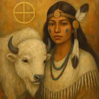 White Buffalo Calf Woman — sacred messenger of prayer, peace, ceremony, and right relationship with the Earth