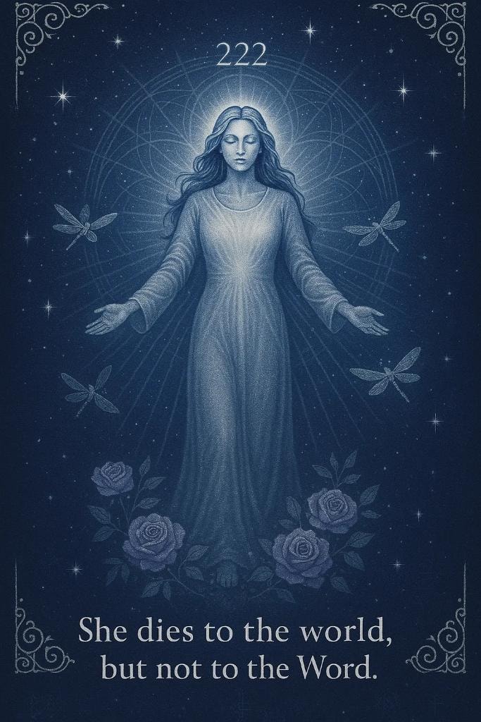 She dies to the world, but not to the Word.