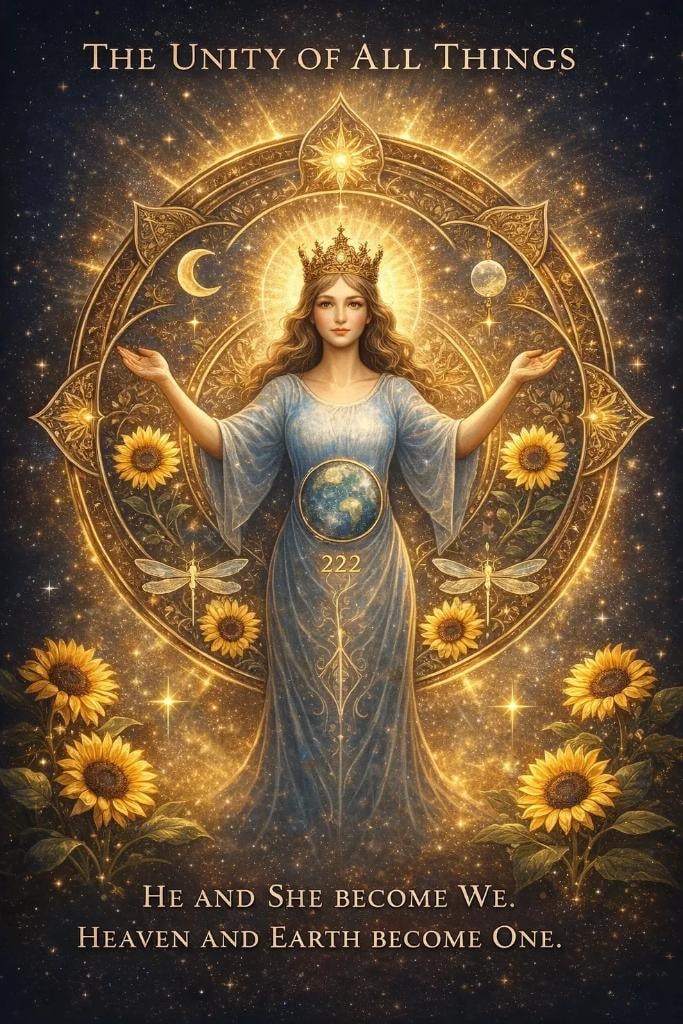 The Unity of All Things — He and She become We. Heaven and Earth become One.