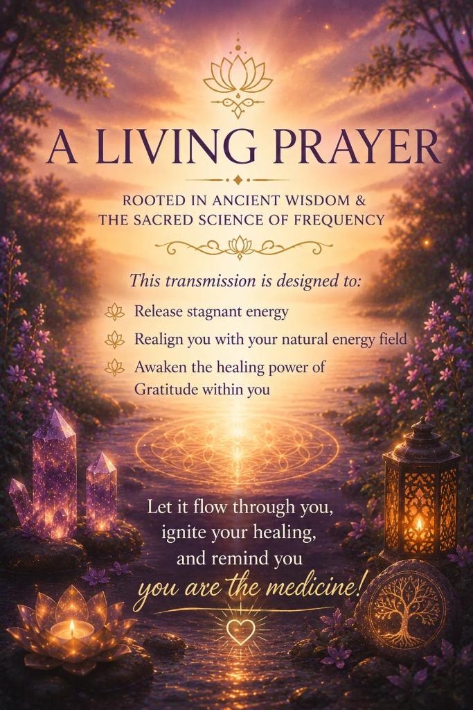 A Living Prayer — Rooted in Ancient Wisdom and the Sacred Science of Frequency