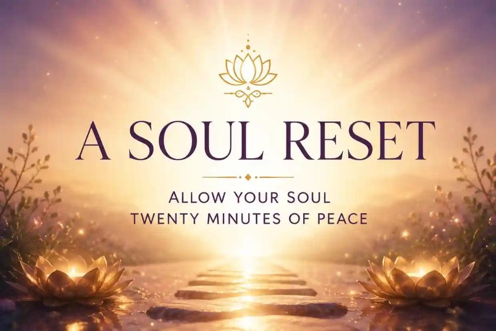 A Soul Reset — Allow Your Soul Twenty Minutes of Peace