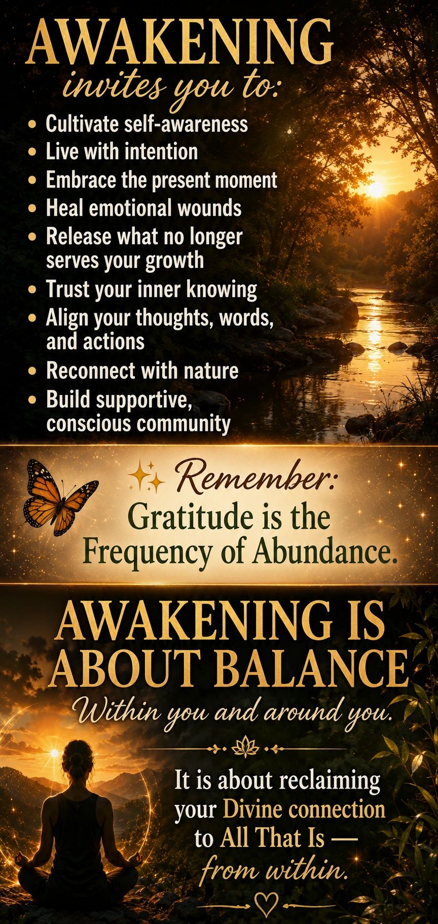 Awakening Is About Balance